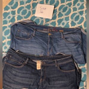 Two Pair of Size 16 Jean shorts